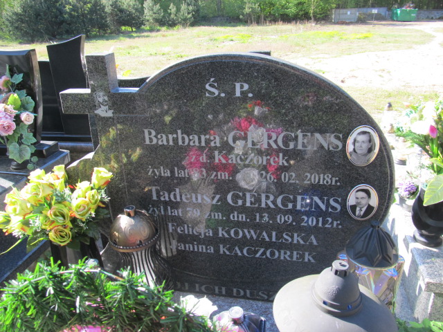 Barbara Gergens Cegłów - Grobonet - Wyszukiwarka osób pochowanych